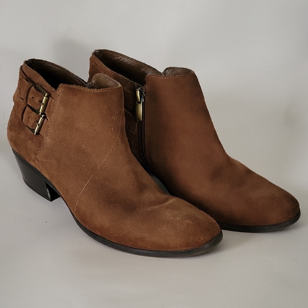 Sam Edelman Brown Suede Ankle Boots sz 8.5